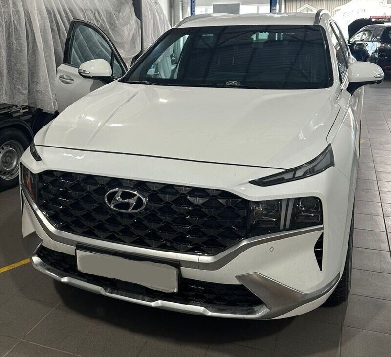 Утеплитель решетки радиатора для Hyundai Santa Fe 2020-2022 г.