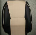 Чехлы на Toyota Premio / Allion 240, 2001-2007 г. (черно-беж. экокожа)