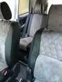 Чехлы на Toyota Isis 2004-2017 г. 3 ряда (черная экокожа+серая альк/ромб)