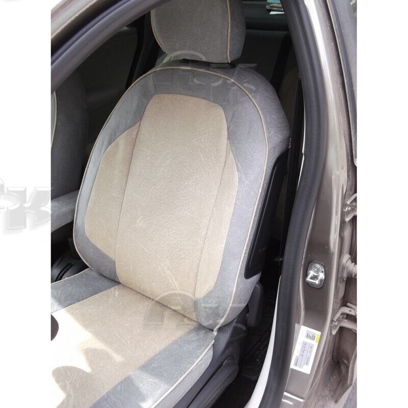 Чехлы на Peugeot 301/Citroen C-Elysee 2013-2017 г. (шок-беж. велюр)